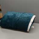 Bedsure GentleSoft Sherpa Fleece Blanket Queen Size for Bed, Non-Heated, Thick and Warm Throw for Women and Men, Soft Fuzzy Plush Queen Blanket for Winter, Forest Green, 90x90 Inches