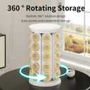 SAVORI Coffee Pod Storage Carousel Holder Organizer Compatible with 40 Keurig K-Cup Pods (Black)