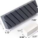 Flattening Stone Set, Two Sharpening Stones Flattener, Grit 180 Black & 320 White Whetstone - Fixer with Grooves for Repair any wet stone