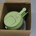 CXINYI - 16oz/470ml Olive Oil Dispenser for Kitchen with Stickers - 2 in 1 Olive Oil Sprayer for Cooking, Air Fryer, and Salad, Green (Light-Proof Kitchen Gadget)