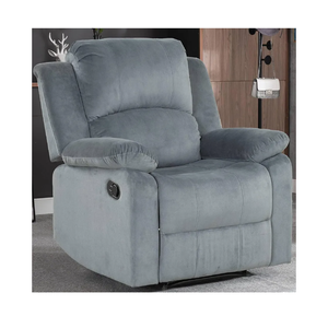Manual Recliner Chair, Soft Fabric Overstuffed Recliner Single Sofa Chair for Living Room, Heavy Duty and Safety Reclining Mechanism