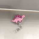 Pink Dinosaur Id Holder Perfect for Nurses