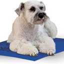 K&H Pet Products Coolin' Pet Pad Dog Mat, Portable Dog Cooling Mat for Travel or in Home, Perfect for Carriers, Crates, Outdoor Houses, Yards, Porches, Pet Beds & More - Medium 20 X 15in Chill Blue