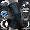 NEENCA Professional Knee Brace for Pain Relief, Medical Knee Compression Sleeve, Knee Support with Horizontal Knit Tech for Meniscus Tear, ACL, Arthritis, Joint Pain, Runner, Workout, XL