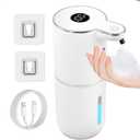 Automatic Soap Dispenser,6-Level Foaming Hand Soap Dispenser,Touchless Dish Soap Dispenser for Kitchen Sink Bathroom,Ipx5 Waterproof,1200mah Rechargeable,12.8oz/380ml,Wall Mount & Countertop