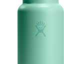 Hydro Flask Water Bottle - Insulated Stainless Steel - Wide Mouth Flex Lid, Non Spill, Leakproof and Refillable in 32 Oz Mermaid Green