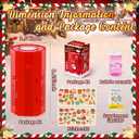 2 x Fireworks Bubble Machine with Lights and 2 DIY Stickers,Christmas Sound Effects,Rainbow Bubbles,Christmas Toys Stocking Stuffers Gifts for Kids & Adults