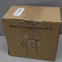 Wall Sconces Sets of 2, Retro Industrial Wall Lamps, Bathroom Vanity Sconces Wall Lighting with White Fabric Shade, Suitable for Bedroom Living Room Corridor Kitchen (Gold1)