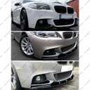 Front Lip Compatible with BMW F10 F11 5 Series 2011-2016, Fits for 528i 535i 535d 550i M5 GT xDrive, Bumper Air Dam Lower Chin Spoiler Splitter, Protection Body (Glossy Black)