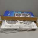 Comfort Zone Twin Window Fan with Reversible Airflow Control, 9 inch, Auto-Locking Expanders, 2 Speed Fan, Dual Fan, Exhaust, Airflow 9.84 ft/sec, Ideal for Home, Kitchen, Bedroom & Office, CZ319WT (White)