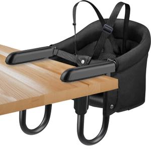 Hook On Chair, Portable Baby Feeding Seat Attached to Table - Clip On High Chair With Fold-Flat Storage Bag, Easy Clean Fast Table Seat for Home and Travel, Tight Fixing and Anti Drop Toddler Seat