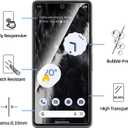 NEW'C 3 Pack Designed for Google Pixel 7 Screen Protector Tempered Glass,Case Friendly Scratch Resistant, Bubble Free, Ultra Resistant