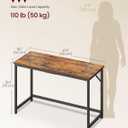 VASAGLE Computer Desk, Steel Frame Gaming Desk for Home Office, 47.2 Inch