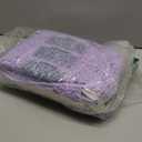 HOMEIDEAS Purple Bathroom Rugs Set, 2 Piece Thick Absorbent Fluffy Striped Chenille Bath Rugs, Non Slip, Soft Shaggy Bath Mats for Purple Bathroom Decor, 20" x 32" Plus 17" x 24"