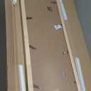 Wood 10x30 Frame Gold, Ornate Natural 30x10in Poster Picture Frame, Modern Golden 10 x 30inch Gallery Wall Photo Frame with HD Plexiglass, Horizontal Vertical Wall Mounting Display 1pcs