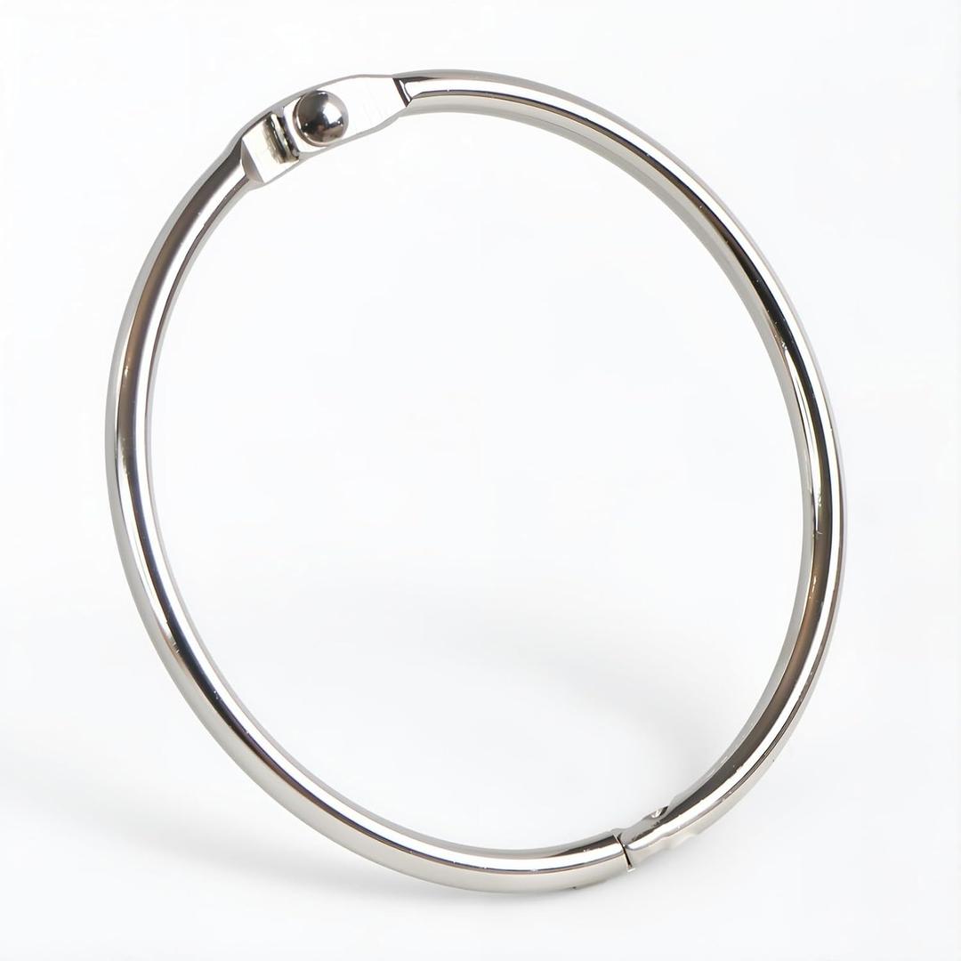 2 Inch Binder Rings (30 Pack) - Durable. Glides Smoothly. Stays Shut. for Documents, Journals, Flashcards & Everyday Use. FSC-Certified Packaging.
