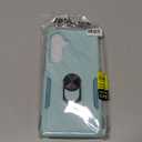 Janmitta for Samsung Galaxy S25 FE Case with Screen Protector+Camera Lens Protector,Heavy Duty Shockproof Full Body Protective Cover Built in Rotatable Metal Ring Holder Kickstand,2025 Mint Green