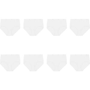Hanes Women's Hanes 6-Pack Core Cotton Brief Panty White (Bonus +2) (5)