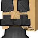 Floor Mats Cargo Liners Compatible with 2012-2016 Honda CR-VAll Weather Waterproof Durable Anti-Slip Odorless Custom-fit Front Rear 2 Rows Back Trunk Tray Full Set Carpet Protection Liner