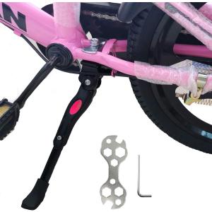 VECKUSON Kickstand for Kids Bike, Bicycle Kickstands Center Mount for 16 18 20 22 Inch Bicycles Adjustable Aluminum Alloy Kickstands for 16-18-20inch 18-20-22inch Mountain Bike