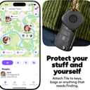 Life360 Tile - Bluetooth Tracker, Keys Finder and Item Locator for Keys, Bags and More. Phone Finder. Both iOS and Android Compatible. 1-Pack (Black)