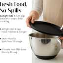 Bellemain Mixing Bowls with Lids Set - Stainless Steel Mixing Bowls with Airtight Lids - Food Storage Containers - 3PCS Set with Non-Slip Bottoms Kitchen Essentials for Baking - Serving, 3 Piece
