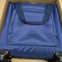 MILADA Underseat Carry On Luggage with Wheels, Airline Approved 16-inch Spinner Small Suitcase, Softside Travel Luggage, Personal Item Overnight Bag, Business Mini Suitcase for Women and Men, Blue