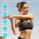 Bone Conduction Headphones, Swimming Headphones Underwater Open Ear Built-in 32GB Memory IPX8 Waterproof for Swimming, Running, Cycling, Black-A