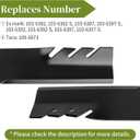 103-6397 Mulching Blades Compatible with 52" Toro Lawn Mowers, 116-5175 Mower Blades Compatible with Ex mark 52" Lazer Z Turf Tracer, Replace for 103-6387, 103-6402, 109-6873, 103-6382, 3 Pack