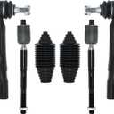 6Pcs Front Steering Inner Outer Tie Rod Ends Boots Bellow Kit | Replacement For 2012-2018 Toyota Camry Avalon