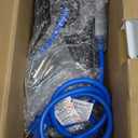 DEWENWILS Retractable Extension Cord Reel, 50 FT 14/3C SJTOW Heavy Duty Power Cord with Lighted Triple Tap Outlet, 180 Swivel Bracket for Ceiling/Wall Mount, 13A Circuit Breaker, ETL Listed, Blue