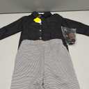 Volunboy Boys Clothes Set Toddler Gentlemen Wedding Suit Long Sleeve Bowtie Formal Dress Shirts Suspenders Pants Outfits (2-3Y, Black)