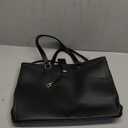 LOVEVOOK Laptop Tote Bag for Women 15.6 Inch Waterproof Leather Computer Bags Business Office Work Briefcase Black