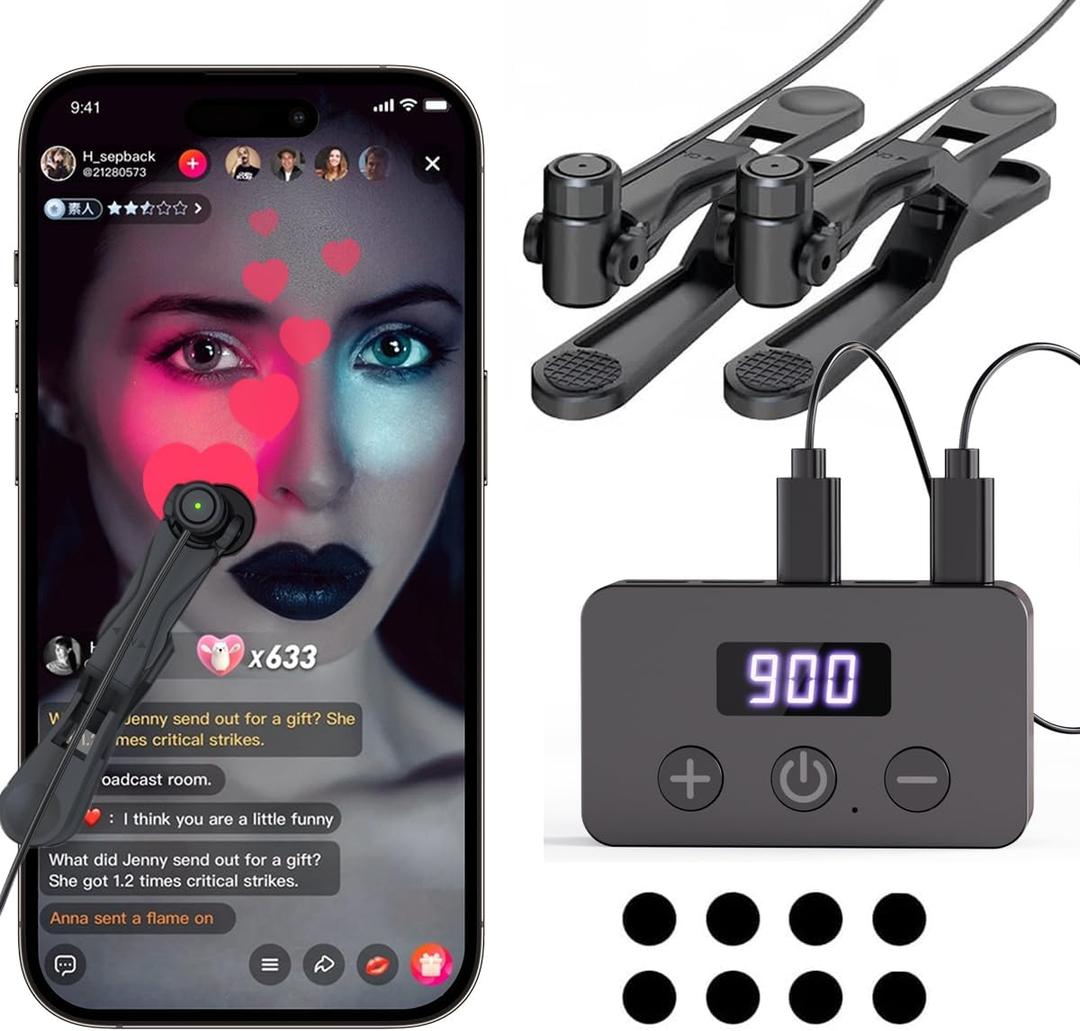 X1 Smartphone Auto Clicker: 130 Adjustable Speeds | Built-in Battery | Expandable to 5 Click Heads | Random Speed Mode | Completely Silent | for TikTok Live Likes, Mobile Gaming (Two Clicking Tips)