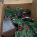 GREATDAY 2Pack 3.5-Foot Christmas Decorated Pre-Lit Lamp Post with 20 LED Lights with Timer by Batteries Operated for Front Door, Entryway, Patio Porch Home Decorations,Indoor&Outdoor use