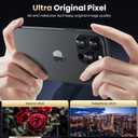 WSKEN for iPhone 16 Pro/iPhone 16 Pro Max Camera Lens Protector, [Military Grade Shatterproof] [Strong Adsorption] Metal Aluminum Alloy Tempered Glass Camera Screen Protector, Black Titanium