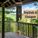 Wind Chimes for Outside - 32" Aluminum & Pine Wood Relaxing Windchimes Outdoors Unique - Large Wind Chime - Memorial Wind Chimes for Loss of Loved One - Memorial Windchimes in Memory of A Loved One (Moon)