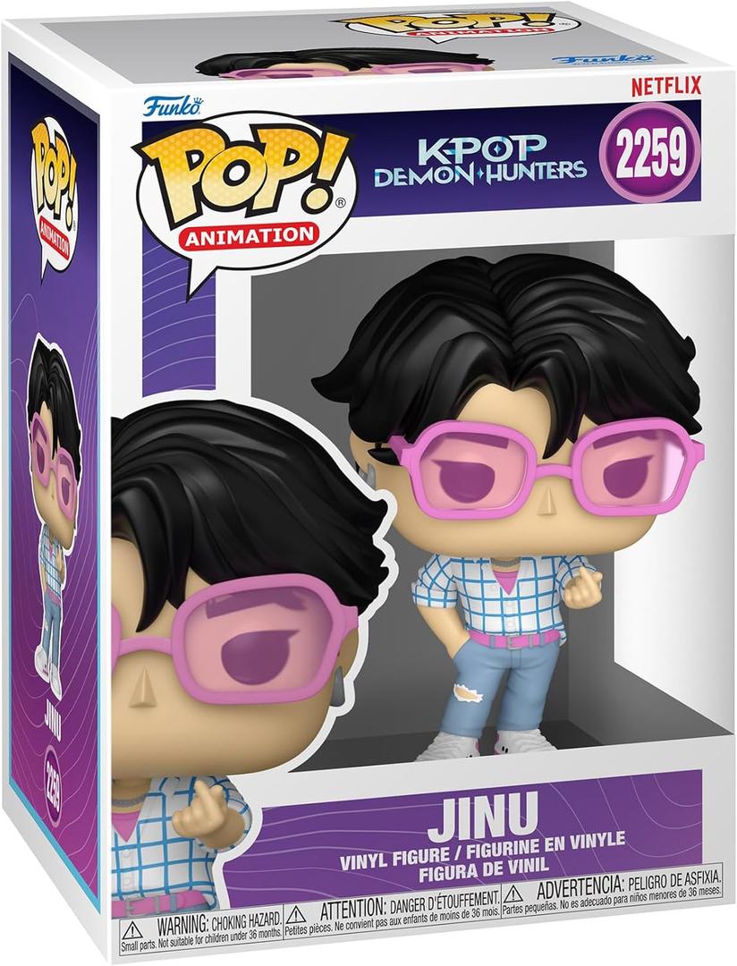 Funko Pop! Animation: Kpop Demon Hunters - Jinu - 1/6 Odds for Rare Chase Variant - Collectable Vinyl Figure - Gift Idea - Official Merchandise - Toys for Kids & Adults - Model Figure for Collectors