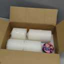 Pillar Candles 3 x 4, 6, and 8 inches, Large Handmade Candles Set of 3, Decorative Candles for Wedding, Home Decoration, Dinner, Church, (White)