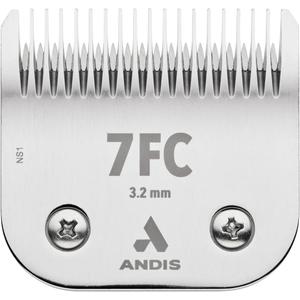 Andis 72600 UltraEdge Detachable Dog Clipper Blade - Constructed of Carbonized Steel, Specialized Hardening Process for Long Cutting Life - 1/8-Inch-Long Hair Cutting - Size-7FC, Chrome