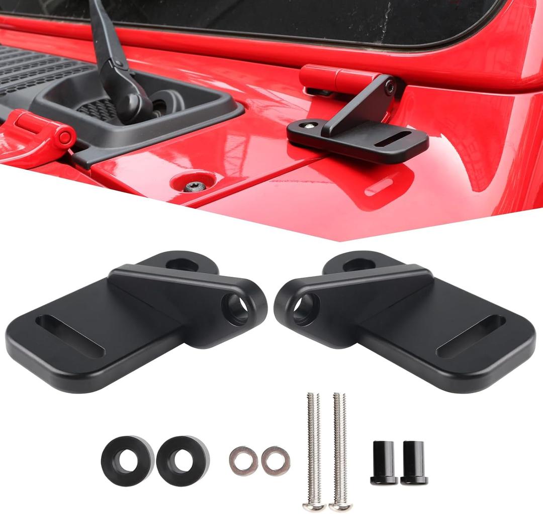 Black JL Light Mount, A-Pillar Cube Light Pods Cowl Mounting Brackets Compatible with Wrangler JL & Unlimited JL 2018-2024