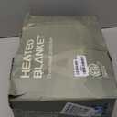 Heated Electric Blanket Twin Size, 62X84 Heating Blanket with 10 Heats Levels & 8 Hours Auto Off & Timer, Blue Plaid Soft Cozy Sherpa Blankets Warmer Gifts for Grandma Women Adult, Fast Heating Washable