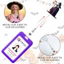 10 Pack Halloween Nurse Badge Reels Funny ID Badge Holders Retractable Clip for Teacher Office Workers Nursing Student