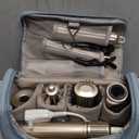 6-in-1 Hair Dryer Brush, Hair Styler with Automatic Curlers, 150,000 RPM High-Speed Negative Ionic Hair Dryer Fast Drying, Blow Dryer Brush for Curling/Volumizing/Straightening with Travel Bag, Gold