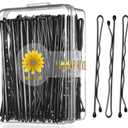 100PCS 2.4Inch Bobby Pins Black,Pain-Free Bobby Pins for All Hair Types,Hair Pins for Women Girls,Hairpins for Buns with Box(Black)