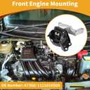No.112101HS0A Front Right Engine Motor Mount for Nissan Versa 2012-2019 for Nissan Versa Note 2014-2019 Front Passenger Side Engine Mounts for Nissan Micra 2015-2019 Replace A7368
