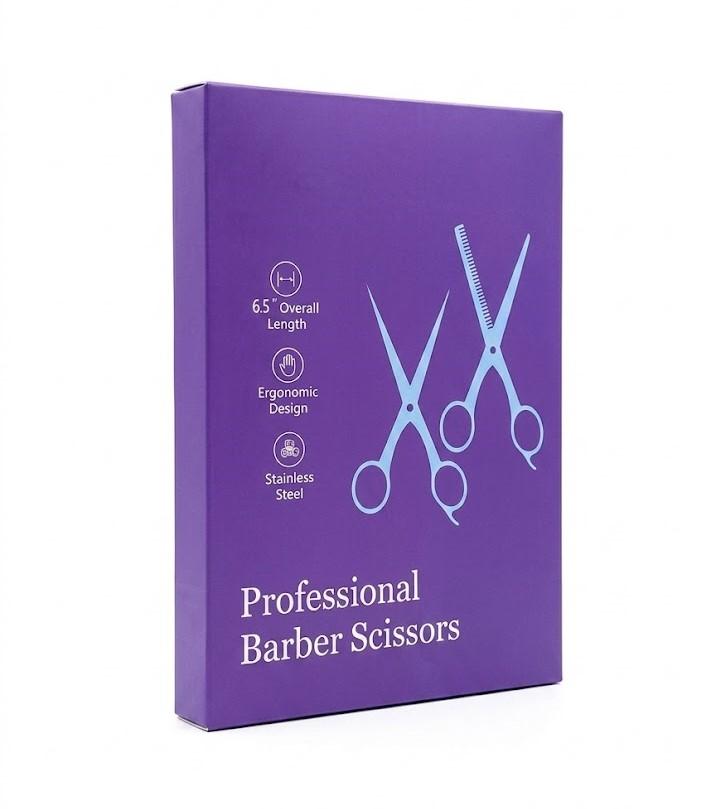 Professional Hair Salon Cutting Shear and Barber Thinning Scissor Hairdressing Shear Set with Bag