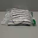 GORGLITTER Women's Striped Drop Shoulder Sweater Oversized Crew Neck Knit Sweaters Pullover Top (Medium, Black and White)