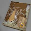Scrapbook Photo Album 100 Pages, 60 Page Self Adhesive+40 Page Kraft Paper DIY Photo Book for 2x3 3x5 4x6 5x7 Pictures, Leather Memory Book for Wedding Baby Family Travel Birthday Christmas