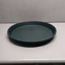 The HC Companies Round Prima Flower Pot Saucers - Plastic Plant Saucer for Outdoors & Indoors - Traditional Plant Pot Trays for Water Drainage -Durable Plant Tray (17.5-inch Evergreen, Pack of 1)